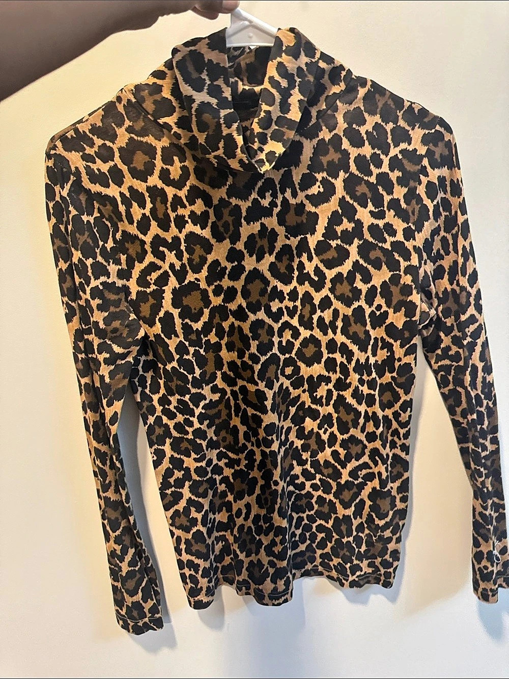 J.Crew Leopard Print Long Sleeve Top Size Small